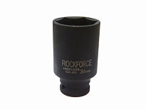 Головка торцевая ударная удлиненная тонкостенная 36мм 1/2"DR 6-гранная ROCK FORCE /1/1